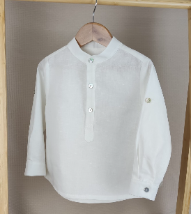 Camisa Blanca cuello mao
