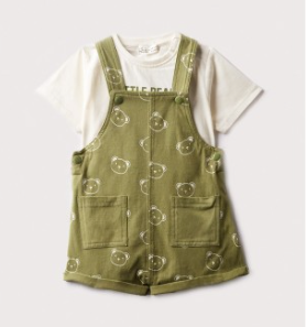 Conjunto peto bebe oso