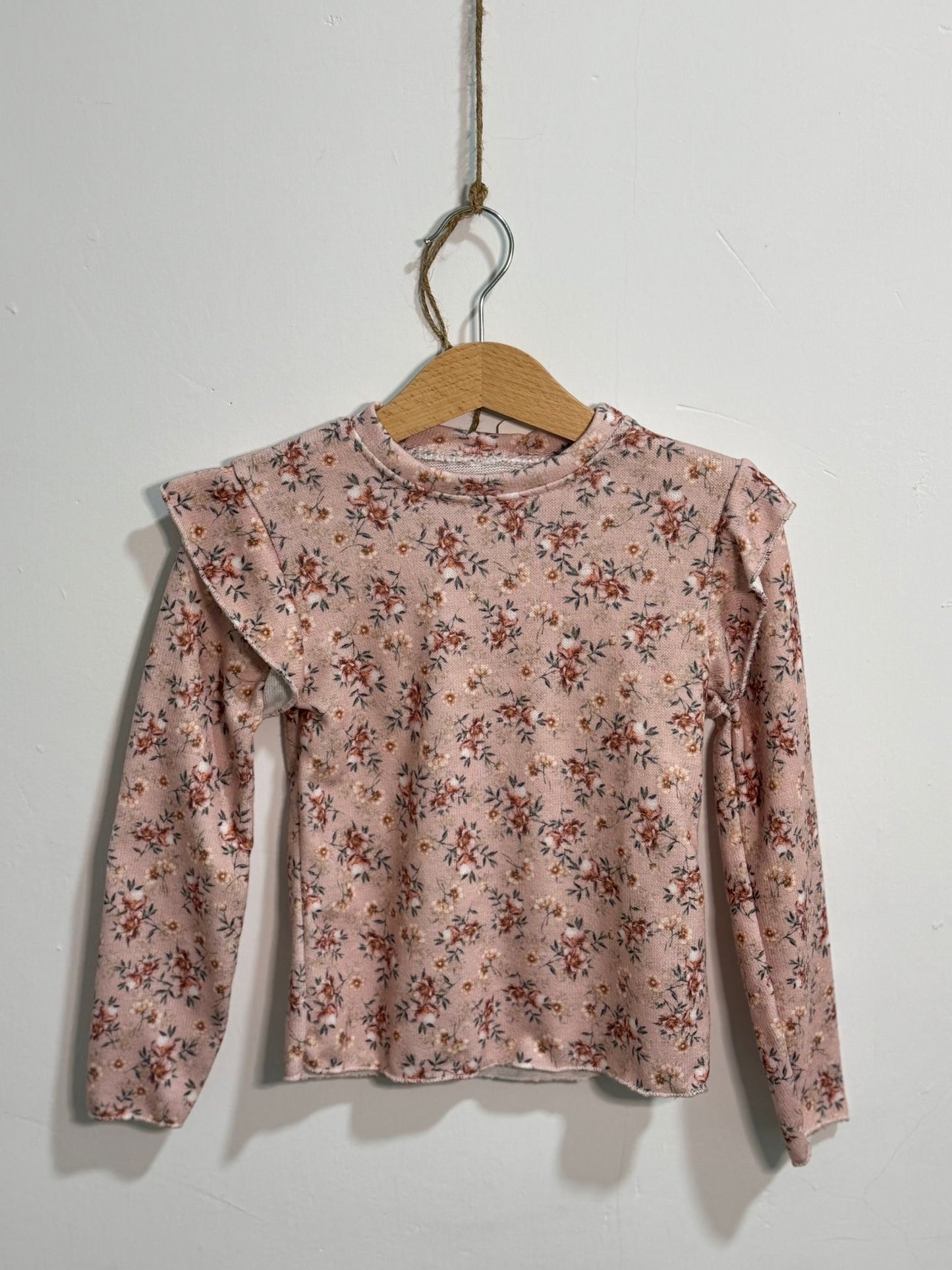 Jersey fino flores rosa