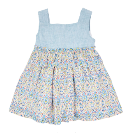 Vestido lino turquesa