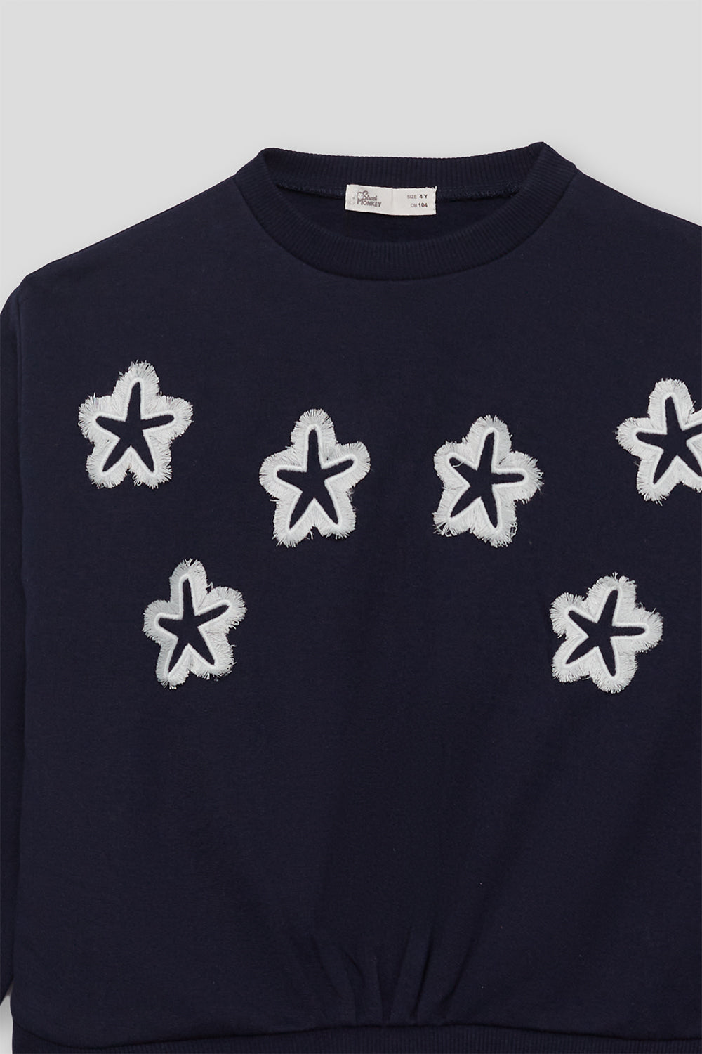 Sudadera azul marino estrellas blancas