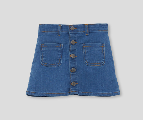 Falda Vaquera Denim Medio