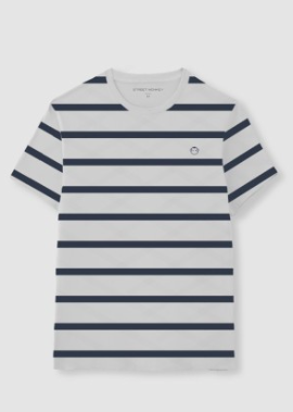 Camiseta blanca rayas