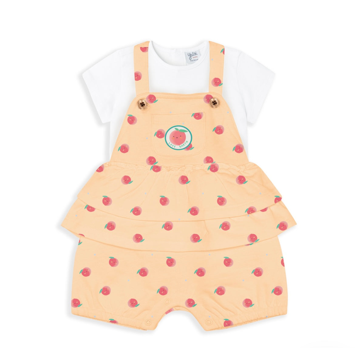 Peto naranja con frutas bebé