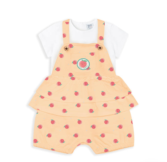 Peto naranja con frutas bebé